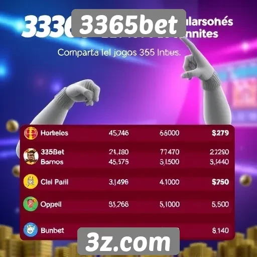 Estatísticas de popularidade do 3365bet entre jogadores